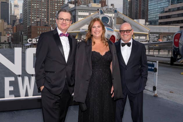 October 1, 2026, New York, New York, USA: BRYAN SEABURY, AMY REISENBACH and DAVID STAPF attend the CBS, NCIS New York Premiere at the USS Intrepid Museum in New York. 1 October 2026 New York USA - ZUMAa265 20261001_zep_a265_069 Copyright: xEricxAcquayex