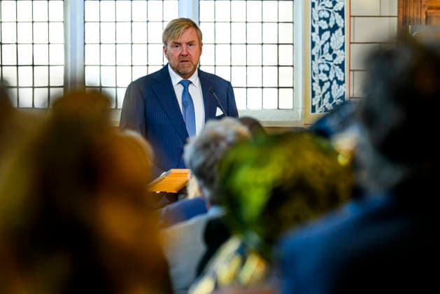 02-10-2026 Leiden King Willem-Alexander received the findings of the independent study into the role of the House of Orange-Nassau in the Netherlands colonial history at the Academy Building of Leiden University. Â  Copyright: xPPEx