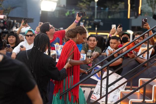 NAUCALPAN, M - OCTOBER 1: Teyonah Parris at the fan event for Matchbox: The Movie at the Toreo Parque Central shopping mall in Naucalpan, Mexico on October 1, 2026. Copyright: xMatchbox:xThexMoviex