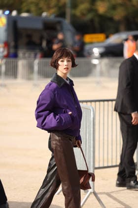 PARIS, FRANCE - OCTOBER 02: Chinese actress Chen Duling attends the LOEWE Spring Summer 2027 show on October 2, 2026 in Paris, France. The event is part of the Paris Fashion Week schedule featuring ready-to-wear collections for the upcoming season.  Copyright: xVCGx 111671217215