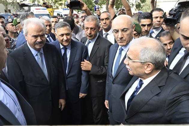 Lebanese Prime Minister Nawaf Salam NABATIEH, LEBANON - OCTOBER 02: Lebanese Prime Minister Nawaf Salam and his accompanying delegation visit Lebanese city of Nabatieh, which Israel has frequently targeted with attacks on its towns and villages despite the ceasefire, on October 02, 2026. Houssam Shbaro Anadolu Nabatieh Lebanon. Editorial use only. Please get in touch for any other usage.  Copyright: x2026xAnadoluxHoussamxShbarox