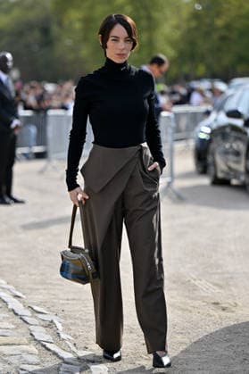 PFW Loewe Outside Arrivals Victoria Luengo arriving at the Loewe show during Paris Fashion Week, in Paris, France on 2 October 2026. Photo by Julien Reynaud APS-Medias ABACAPRESS.COM Paris France  Copyright: xReynaudxJulien APS-Medias ABACAx