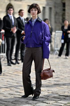 PFW Loewe Outside Arrivals Chen Duling arriving at the Loewe show during Paris Fashion Week, in Paris, France on 2 October 2026. Photo by Julien Reynaud APS-Medias ABACAPRESS.COM Paris France  Copyright: xReynaudxJulien APS-Medias ABACAx