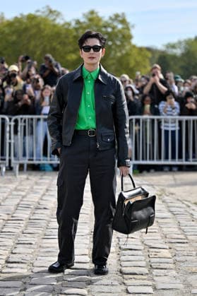PFW Loewe Outside Arrivals Masaki Okada arriving at the Loewe show during Paris Fashion Week, in Paris, France on 2 October 2026. Photo by Julien Reynaud APS-Medias ABACAPRESS.COM Paris France  Copyright: xReynaudxJulien APS-Medias ABACAx