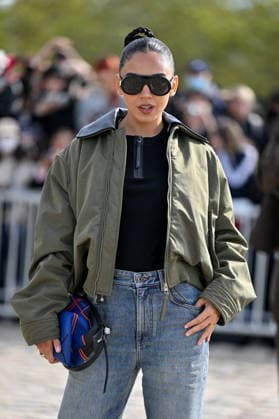 PFW Loewe Outside Arrivals Guest arriving at the Loewe show during Paris Fashion Week, in Paris, France on 2 October 2026. Photo by Julien Reynaud APS-Medias ABACAPRESS.COM Paris France  Copyright: xReynaudxJulien APS-Medias ABACAx