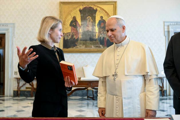 ITALY - PRIVATE AUDIENCE - VATICAN-2026 10 2 Italy, Rome, Vatican, 2026 9 30 Pope Leo XIV receives in a private audience Excellency Ms. Kaja Kallas, High Representative for Foreign Affairs and Vice President of the European Commission at The Vatican . EDITORIAL USE ONLY - NO BOOKS Copyright: xVATICANxMEDIA xCatholicxPressxPhotox