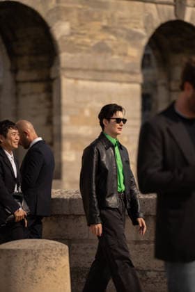 IPA89218093 - Paris, France, October 2, 2026. Guests arrive at the LOEWE Spring Summer 2027 show during Paris Fashion Week.  Copyright: xGINEVRAxFATARELLAx xx IPA89218093
