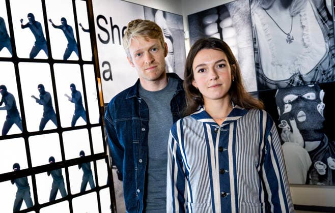 STOCKHOLM 20261002 Jakob Ganslmeier and Ana Zibelnik with the work Bereitschaft at Fotografiska’s exhibition Harder Better Faster Stronger Are Men OK STOCKHOLM SWEDEN x10090x  Copyright: xClaudioxBresciani TTx NY UTSTÄLLNING FOTOGRAFISKA nLysYjBLN-4