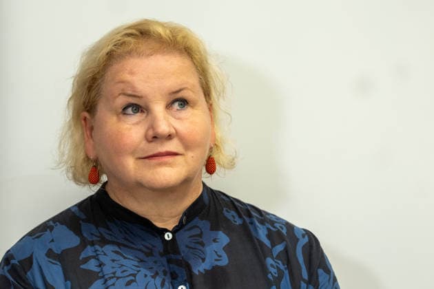 2026-10-02-Pressekonferenz-Gesundheit-Österreich Bundesministerin für Arbeit, Soziales, Gesundheit, Pflege und Konsumentenschutz Korinna Schumann (SPÖ) am 2 Oktober 2026 bei der Pressekonferenz zur Bilanz 5 Jahre PVE Sonnwendviertel medizinische Versorgung und psychosoziale Unterstützung unter einem Dach im PVE Sonnwendviertel in Wien, Wien, Österreichr