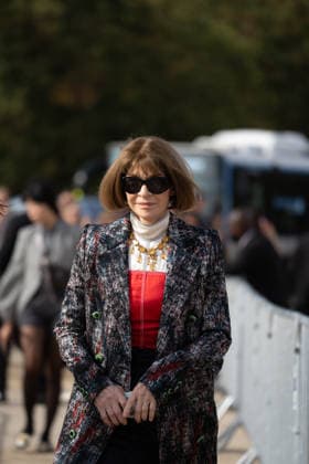 IPA89217304 - Paris, France, October 2, 2026. Guests arrive at the LOEWE Spring Summer 2027 fashion show during Paris Fashion Week Pictured: Anna Wintour  Copyright: xGINEVRAxFATARELLAx xx IPA89217304