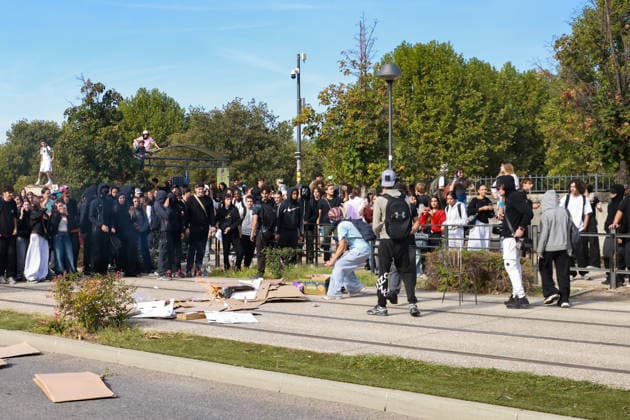 Blockade of the Joliot Curie Sixth Form College in Aubagne by pupils on 2 October 2026 - 02 11 2026 - France Bouches-du-Rhone Marseille -  SylvainxRostaingx xLexPictorium LePictorium_0341583