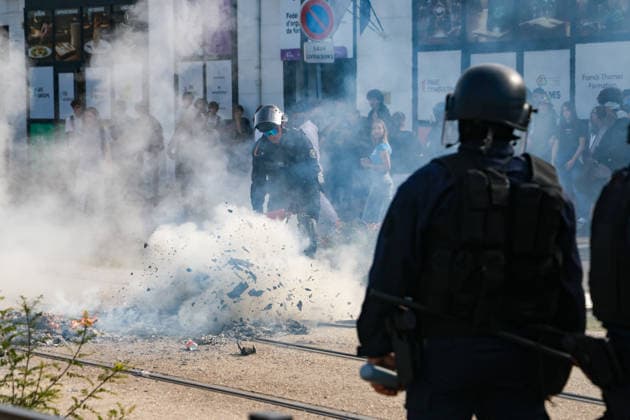 Blockade of the Joliot Curie Sixth Form College in Aubagne by pupils on 2 October 2026 - 02 11 2026 - France Bouches-du-Rhone Marseille -  SylvainxRostaingx xLexPictorium LePictorium_0341605