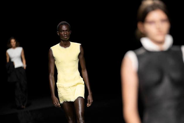 PFW - Issey Miyake Runway Models walks during Issey Miyake Women s Spring Summer 2027 collection fashion show as part of the Paris Fashion Week, in Paris on October 2, 2026. Photo by Eliot Blondet ABACAPRESS.COM Paris France France  Copyright: xBlondetxEliot ABACAx