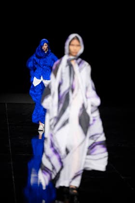 PFW - Issey Miyake Runway Models walks during Issey Miyake Women s Spring Summer 2027 collection fashion show as part of the Paris Fashion Week, in Paris on October 2, 2026. Photo by Eliot Blondet ABACAPRESS.COM Paris France France  Copyright: xBlondetxEliot ABACAx