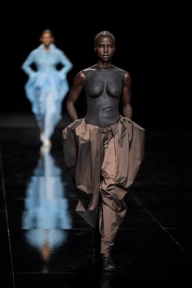 PFW - Issey Miyake Runway Models walks during Issey Miyake Women s Spring Summer 2027 collection fashion show as part of the Paris Fashion Week, in Paris on October 2, 2026. Photo by Eliot Blondet ABACAPRESS.COM Paris France France  Copyright: xBlondetxEliot ABACAx