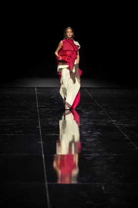 PFW - Issey Miyake Runway Models walks during Issey Miyake Women s Spring Summer 2027 collection fashion show as part of the Paris Fashion Week, in Paris on October 2, 2026. Photo by Eliot Blondet ABACAPRESS.COM Paris France France  Copyright: xBlondetxEliot ABACAx