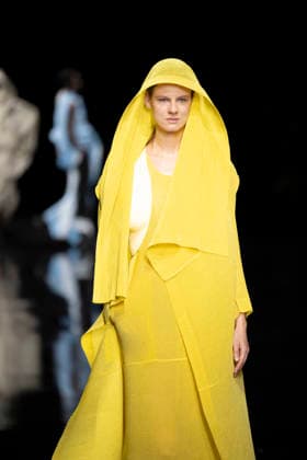 PFW - Issey Miyake Runway Models walks during Issey Miyake Women s Spring Summer 2027 collection fashion show as part of the Paris Fashion Week, in Paris on October 2, 2026. Photo by Eliot Blondet ABACAPRESS.COM Paris France France  Copyright: xBlondetxEliot ABACAx