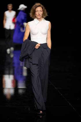 PFW - Issey Miyake Runway Models walks during Issey Miyake Women s Spring Summer 2027 collection fashion show as part of the Paris Fashion Week, in Paris on October 2, 2026. Photo by Eliot Blondet ABACAPRESS.COM Paris France France  Copyright: xBlondetxEliot ABACAx