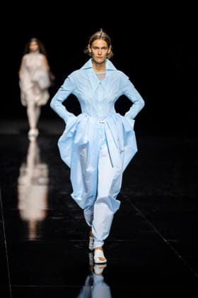 PFW - Issey Miyake Runway Models walks during Issey Miyake Women s Spring Summer 2027 collection fashion show as part of the Paris Fashion Week, in Paris on October 2, 2026. Photo by Eliot Blondet ABACAPRESS.COM Paris France France  Copyright: xBlondetxEliot ABACAx