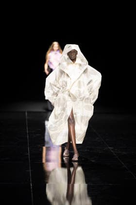 PFW - Issey Miyake Runway Models walks during Issey Miyake Women s Spring Summer 2027 collection fashion show as part of the Paris Fashion Week, in Paris on October 2, 2026. Photo by Eliot Blondet ABACAPRESS.COM Paris France France  Copyright: xBlondetxEliot ABACAx