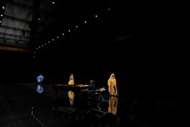 PFW - Issey Miyake Runway Models walks during Issey Miyake Women s Spring Summer 2027 collection fashion show as part of the Paris Fashion Week, in Paris on October 2, 2026. Photo by Eliot Blondet ABACAPRESS.COM Paris France France  Copyright: xBlondetxEliot ABACAx