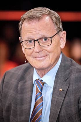 MDR - Riverboat. Bundestagsvizepräsident Bodo Ramelow anläßlich der Aufzeichnung der MDR - Talkshow Riverboat am 02.10.2026 in der Mediacity Leipzig. 20261002SFL0018