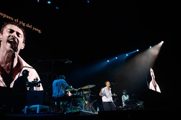 Vetusta Morla Concert in Barcelona The Madrid-based band Vetusta Morla during a performance at the Palau Sant Jordi on October 2, 2026, in Barcelona, Catalonia, Spain. The concert is part of their Gira de vuelta tour OCTOBER 2, 2026 CATALONIA BAND CONCERT VETUSTA Kike Rincó Barcelona Catalonia Barcelona Catalonia Spain  Copyright: xKikexRinconx 7816745