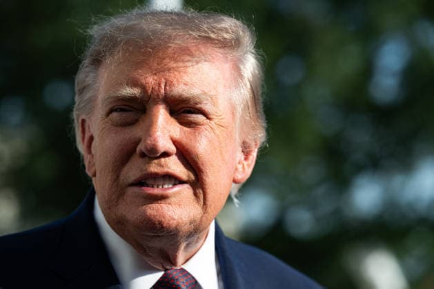 President Trump Departs the South Lawn United States President Donald J Trump speaks to press as he departs the South Lawn in Washington, DC, USA, on Friday, October 2, 2026. Credit: Annabelle Gordon Pool via CNP Washington District of Columbia United States  Copyright: xPool ABACAx