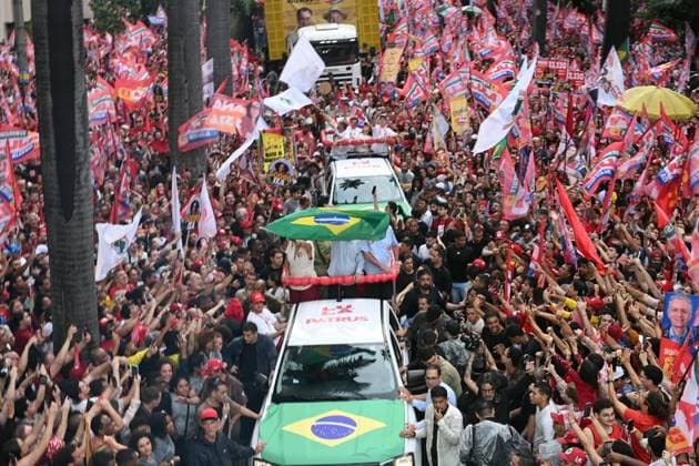 RECORD DATE NOT STATED President Luiz Inacio Lula da Silva during the closing campaign event in Belo Horizonte. Belo Horizonte (MG), 02 10 2026 - Elections Lula Event - President Luiz Inacio Lula da Silva participates this Friday (2) of October 2026, in a campaign closing event in the final stretch of the first round of the 2026 elections in the city of Belo Horizonte.(Foto: Paulo Ti Thenews2 imago images) President Luiz Inacio Lula da Silva during the closing campaign event in Belo Horizonte.  Copyright: xPauloxTix