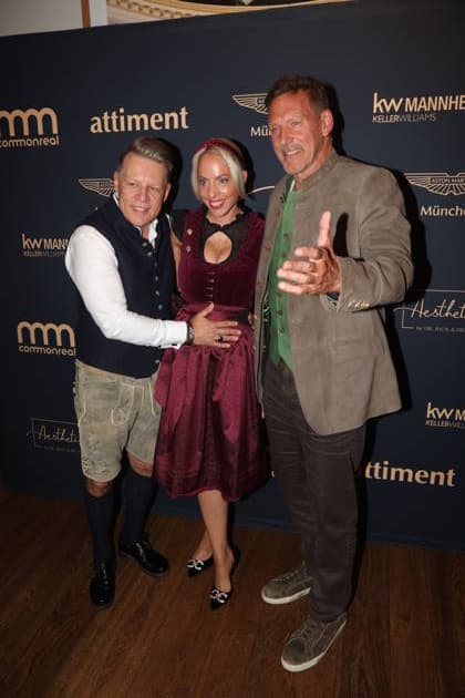 Axel Kahn, Sarah Kahn und Ralf Moeller beim 2. Fine Time Business Club Oktoberfest im Käfer-Stammhaus. München, 02.10.2026 Copyright: xAgenturxMatthiasxWehnertx xM.xGränzdörferx