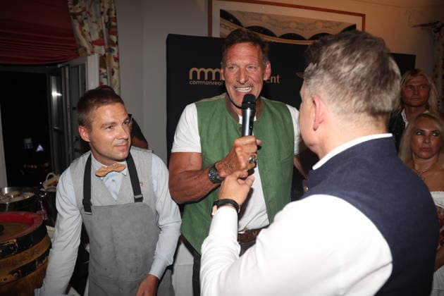 Ralf Moeller und Axel Kahn beim 2. Fine Time Business Club Oktoberfest im Käfer-Stammhaus. München, 02.10.2026 Copyright: xAgenturxMatthiasxWehnertx xM.xGränzdörferx