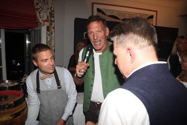 Ralf Moeller und Axel Kahn beim 2. Fine Time Business Club Oktoberfest im Käfer-Stammhaus. München, 02.10.2026 Copyright: xAgenturxMatthiasxWehnertx xM.xGränzdörferx