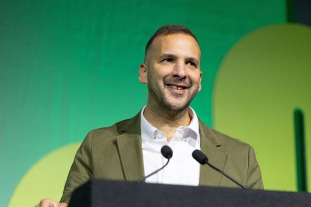 October 2, 2026, Brighton, United Kingdom: Zack Polanski, Green Party leader of England and Wales, speaks on day one of the Green Party Conference in Brighton.The Green Party hold their annual Party Conference in Brighton Brighton United Kingdom - ZUMAs197 20261002_aaa_s197_041 Copyright: xPhilxLewisx