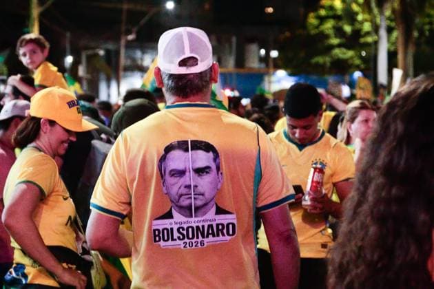 RECORD DATE NOT STATED Presidential candidate Flavio Bolsonaro visits the city of Montes Claros in the final stretch of the elections. Montes Claros (MG), 02 10 2026 - Elections Flavio Bolsonaro Montes Claros - Presidential candidate Flavio Bolsonaro, accompanied by Nikolas Ferreira (PL), Samuel Caires (PL), Marco Antonio Moreira da Costa (Novo), Domingos Savio (PL), Flavio Roscoe (PL), during a visit to the city of Montes Claros in the final stretch of the elections, this Friday, October 2, 2026.(Foto: Diego Tavares Thenews2 imago images) Presidential candidate Flavio Bolsonaro visits the city of Montes Claros in the final stretch of the elections.  Copyright: xDiegoxTavaresx