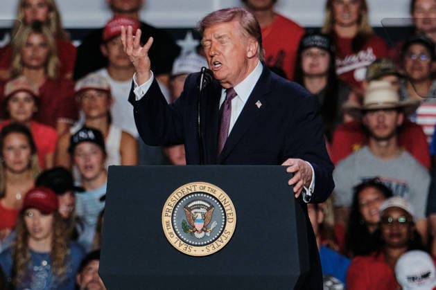 October 2, 2026, Mobile, Alabama, U.S: October 2, 2026 Mobile, Alabama USA: US President Donald Trump speak at the Mitchell Center at the University of South Alabama. Mobile U.S - ZUMAa14_ 20261002_zaf_a14_024 Copyright: xDanxAndersonx