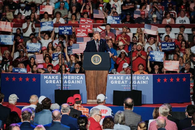 October 2, 2026, Mobile, Alabama, U.S: October 2, 2026 Mobile, Alabama USA: US President Donald Trump speak at the Mitchell Center at the University of South Alabama. Mobile U.S - ZUMAa14_ 20261002_zaf_a14_019 Copyright: xDanxAndersonx