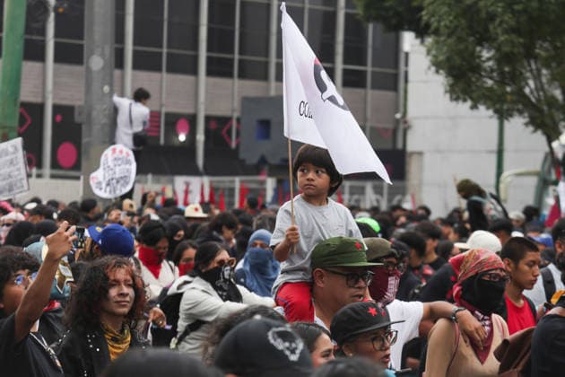 October 2, 2026, Mexico City, Mexico: Students, social organizations and survivors took part in a march from Tlatelolco square to the Zocalo in Mexico City, marking the 58th anniversary of the October 2, 1968 student massacre. Demonstrators demanded justice, truth and guarantees of non-repetition. Mexico City Mexico - ZUMAl178 20261002_znp_l178_010 Copyright: xCristianxLeyvax