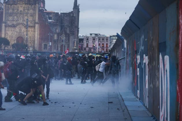 October 2, 2026, Mexico City, Mexico: Students, social organizations and survivors took part in a march from Tlatelolco square to the Zocalo in Mexico City, marking the 58th anniversary of the October 2, 1968 student massacre. Demonstrators demanded justice, truth and guarantees of non-repetition. Mexico City Mexico - ZUMAl178 20261002_znp_l178_032 Copyright: xCristianxLeyvax