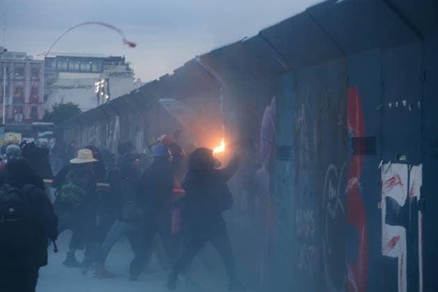 October 2, 2026, Mexico City, Mexico: Students, social organizations and survivors took part in a march from Tlatelolco square to the Zocalo in Mexico City, marking the 58th anniversary of the October 2, 1968 student massacre. Demonstrators demanded justice, truth and guarantees of non-repetition. Mexico City Mexico - ZUMAl178 20261002_znp_l178_031 Copyright: xCristianxLeyvax