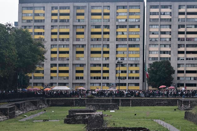 October 2, 2026, Mexico City, Cdmx, Mexico: Thousands of people carrying placards gathered at the Plaza de las Tres Culturas and the surrounding area to commemorate the 58th anniversary of the 1968 student massacre in Tlatelolco; they marched toward Mexico City s ZoÂ³calo to hold a rally in memory of those who died during the 1968 student movement. Prior to this, hundreds of students arrived at the meeting point near the Tlatelolco Metro station, where a heavy police deployment from the Secretariat of Citizen Security (SSCCDMX) was already waiting for them; these hooded officers on motorcycles boxed the students in, both inside and outside the metro facilities, to prevent their peaceful movement, sparking conflict through abuses of authori - ZUMAp204 20261002_zip_p204_064 Copyright: xJosuexPerezx