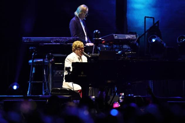 October 2, 2026, Ciudad De Mexico, Ciudad De Mexico, Mexico: TO - 53325 - Mexico City - 02 10 2026 - English singer-songwriter Elton John during his performance at Banorte Stadium in Mexico City part of his - Farewell Yellow Brick Road - farewell tour on a visit titled - Farewell to Mexico -.Clasos photo Ciudad De Mexico Mexico - ZUMAcs4_ 20261002_faa_cs4_087 Copyright: xAlfonsoxManzanox