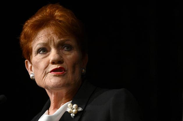 ONE NATION CAMPAIGN LAUNCH, One Nation leader Pauline Hanson speaks during the launch of the One Nation 2026 Victorian State Campaign at in Melbourne, Saturday, October 3, 2026. ( NO ARCHIVING MELBOURNE VICTORIA Australia  Copyright: xJOELxCARRETTx 20261003112907843923
