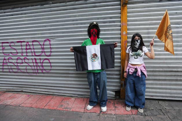 October 2, 2026, Mexico City, Mexico: Students, social organizations and survivors took part in a march from Tlatelolco square to the Zocalo in Mexico City, marking the 58th anniversary of the October 2, 1968 student massacre. Demonstrators demanded justice, truth and guarantees of non-repetition. Mexico City Mexico - ZUMAl178 20261002_znp_l178_027 Copyright: xCristianxLeyvax
