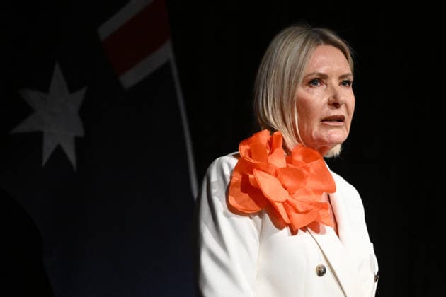 ONE NATION CAMPAIGN LAUNCH, One Nation candidate Colleen Harkin speaks during the launch of the One Nation 2026 Victorian State Campaign at in Melbourne, Saturday, October 3, 2026. ( NO ARCHIVING MELBOURNE VICTORIA Australia  Copyright: xJOELxCARRETTx 20261003155178475573