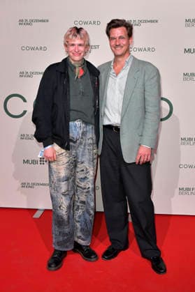 Alexandra Bondi de Antoni und Ulf Pape bei der Premiere des Kinofilms Coward im silent green Kulturquartier. Berlin, 02.10.2026