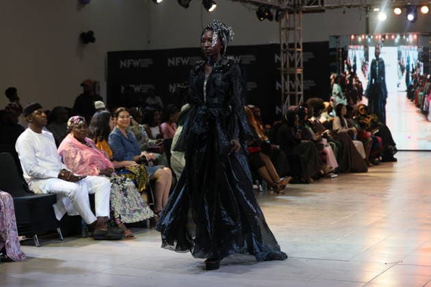 Nigeria Fashion Week in Abuja ABUJA, NIGERIA - OCTOBER 2: Models showcase contemporary creations on the runway during Nigeria Fashion Week 2026 at the conference hall in Abuja, Nigeria, on October 02, 2026. Emmanuel Osodi Anadolu Abuja Nigeria. Editorial use only. Please get in touch for any other usage.  Copyright: x2026xAnadoluxEmmanuelxOsodix
