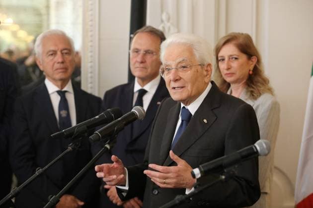 Sergio Mattarella in Monaco PHOTOPQR NICE MATIN Cyril Dodergny Monaco October 3, 2026 Monaco, October 3, 2026, Hotel Hermitage Italian President,Sergio Mattarella, and his daughter Laura, met with Italians residing in Monaco Monaco, October 3, 2026 – Hotel Hermitage – Italian President Sergio Mattarella and his daughter Laura met with Italians residing in Monaco Monaco, France Copyright: xPHOTOPQR NICExMATIN MAXPPPxCyrilxDodergnyx 20261003NIM4058 20261003NIM4058