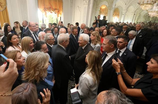 Sergio Mattarella in Monaco PHOTOPQR NICE MATIN Cyril Dodergny Monaco October 3, 2026 Monaco, October 3, 2026, Hotel Hermitage Italian President,Sergio Mattarella, and his daughter Laura, met with Italians residing in Monaco Monaco, October 3, 2026 – Hotel Hermitage – Italian President Sergio Mattarella and his daughter Laura met with Italians residing in Monaco Monaco, France Copyright: xPHOTOPQR NICExMATIN MAXPPPxCyrilxDodergnyx 20261003NIM4059 20261003NIM4059