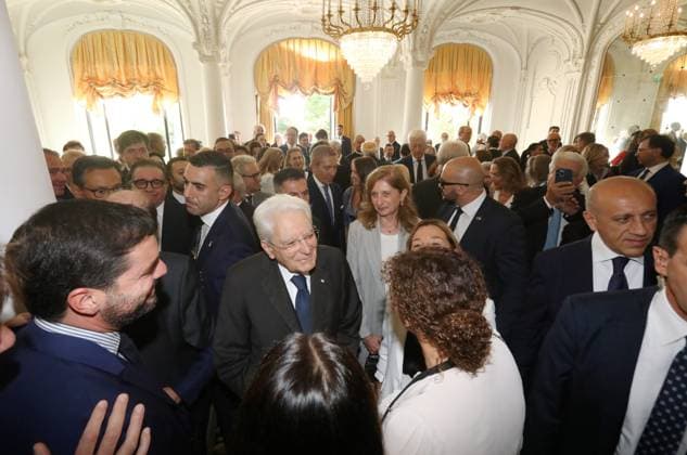 Sergio Mattarella in Monaco PHOTOPQR NICE MATIN Cyril Dodergny Monaco October 3, 2026 Monaco, October 3, 2026, Hotel Hermitage Italian President,Sergio Mattarella, and his daughter Laura, met with Italians residing in Monaco Monaco, October 3, 2026 – Hotel Hermitage – Italian President Sergio Mattarella and his daughter Laura met with Italians residing in Monaco Monaco, France Copyright: xPHOTOPQR NICExMATIN MAXPPPxCyrilxDodergnyx 20261003NIM4070 20261003NIM4070