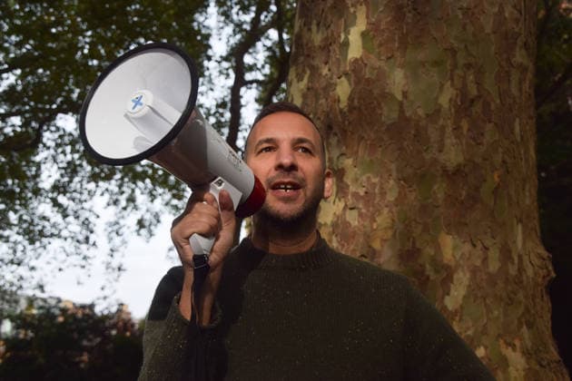 October 3, 2026, London, England, United Kingdom: Green Party leader ZACK POLANSKI gives a speech in St Pancras Gardens as he continues his campaign ahead of the upcoming Holborn and St Pancras by-election. London United Kingdom - ZUMAv130 20261003_zip_v130_002 Copyright: xVukxValcicx